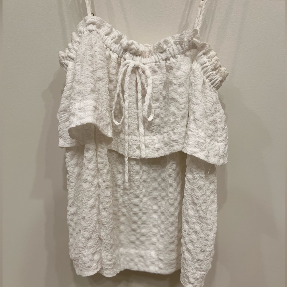 White Lilly Pulitzer layered blouse